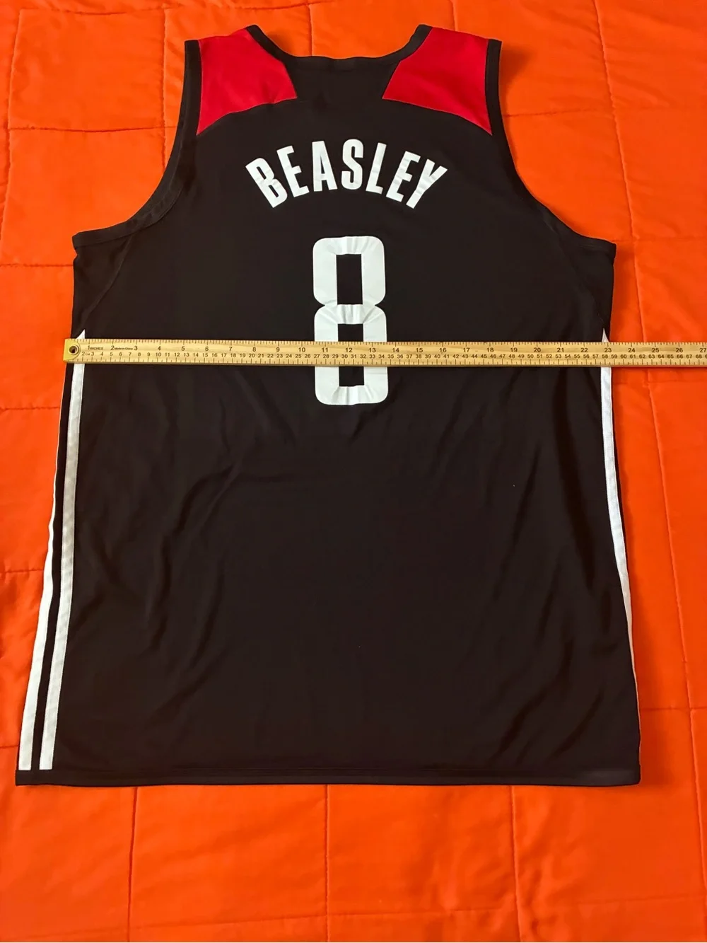 Houston Rockets Jersey Mens 2XL Adidas Beasley #8 NBA Reversible League Game